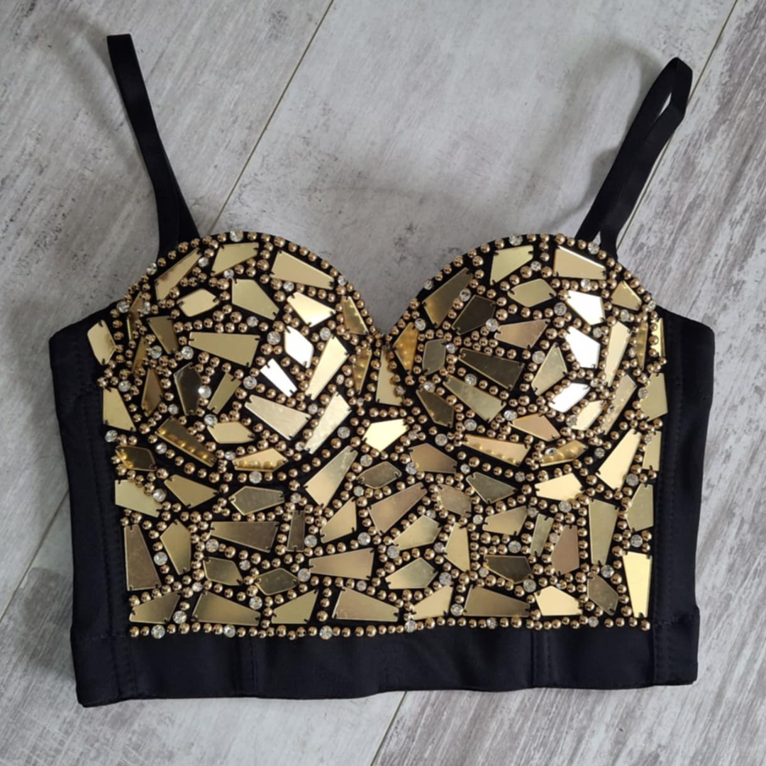 Shattered Glass Mirror Corset - Festigal