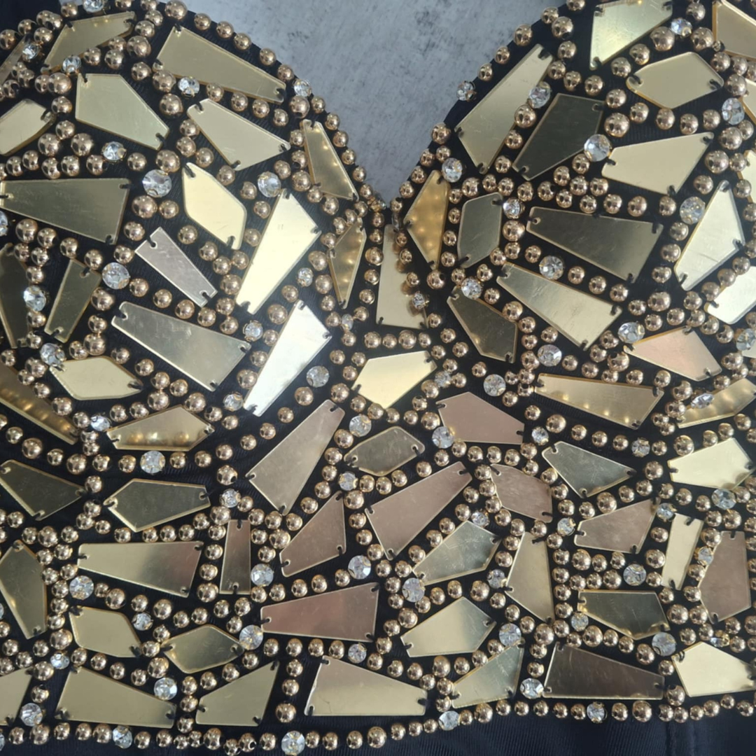 Shattered Glass Mirror Corset - Festigal