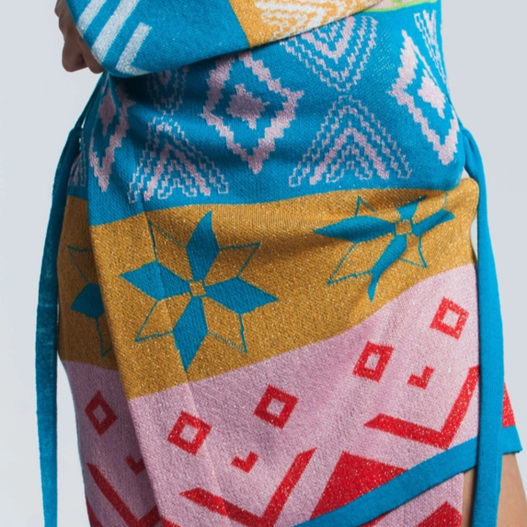 Alpaca Linen Rainbow Cardigan