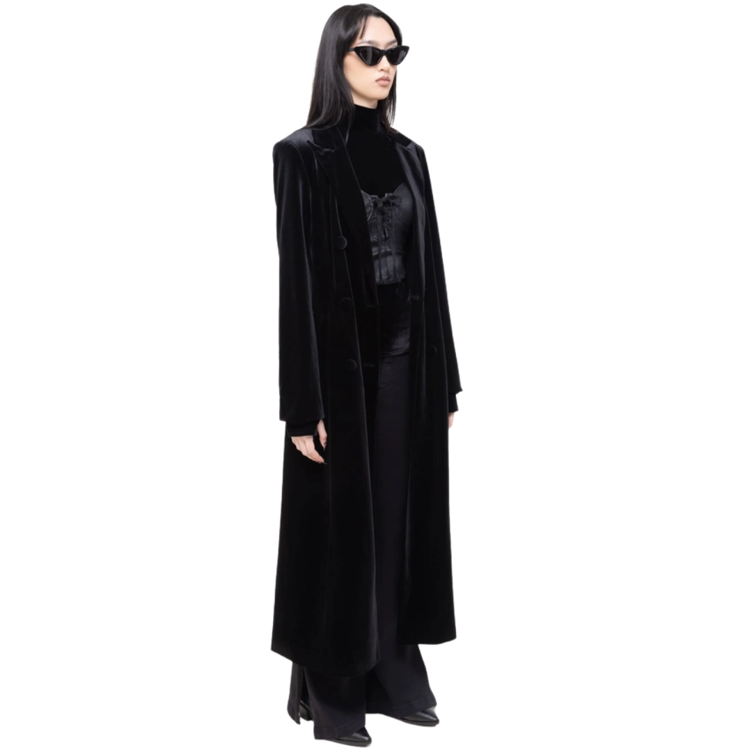 Velvet Longline Jacket