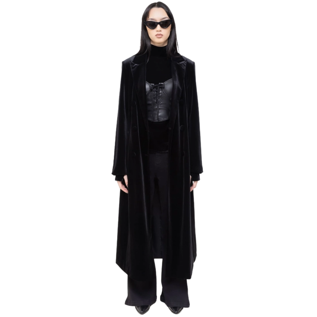Velvet Longline Jacket