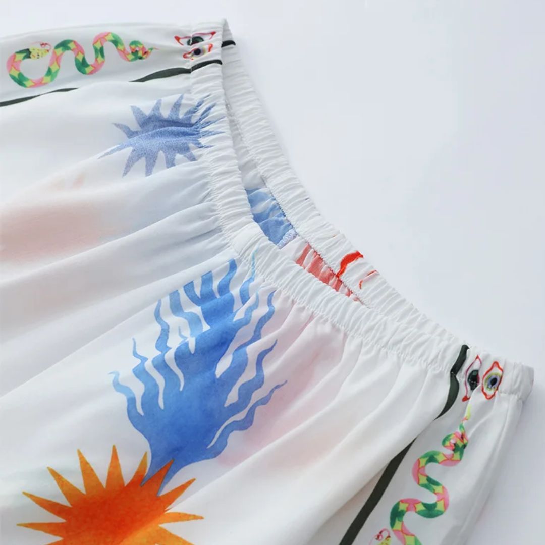 Celestial Animal Print Two Piece Co-ord - Festigal