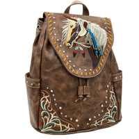 Western Embroidered Horse Backpack - Festigal