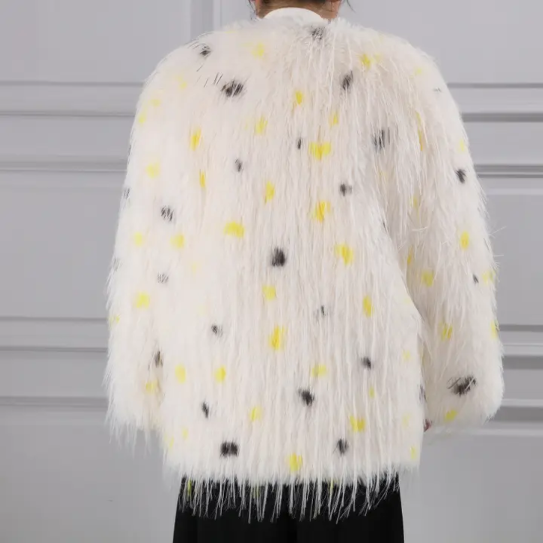 Polka Dot Fur Cape - Festigal