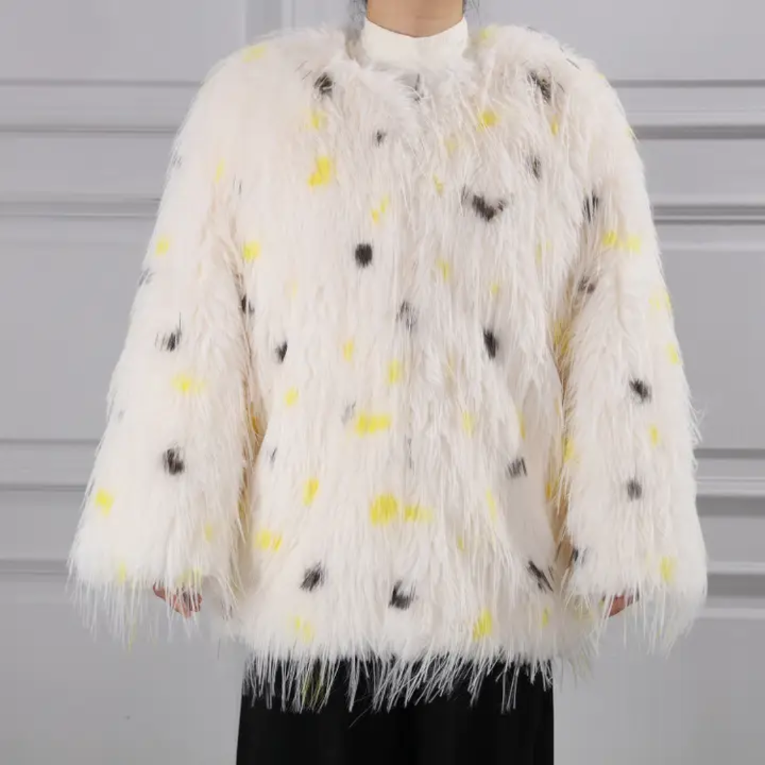 Polka Dot Fur Cape - Festigal