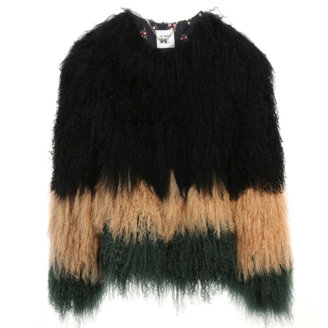 Ombre Mongolian Fur Jacket