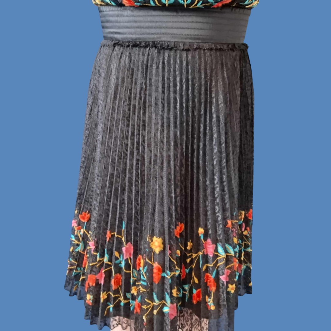 French Connection Amity Embroidered Dress Size 10. - Festigal