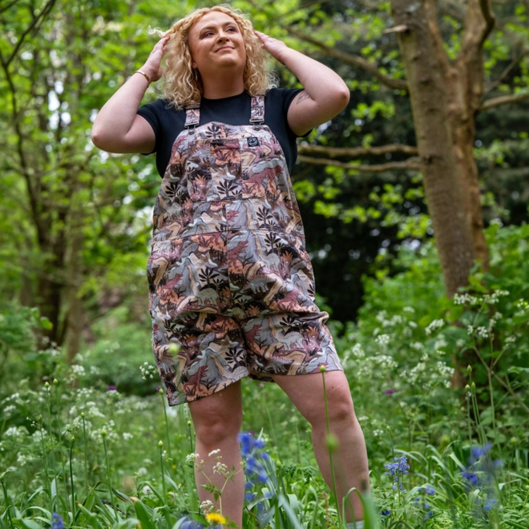 Dinoverse Dungaree Shorts
