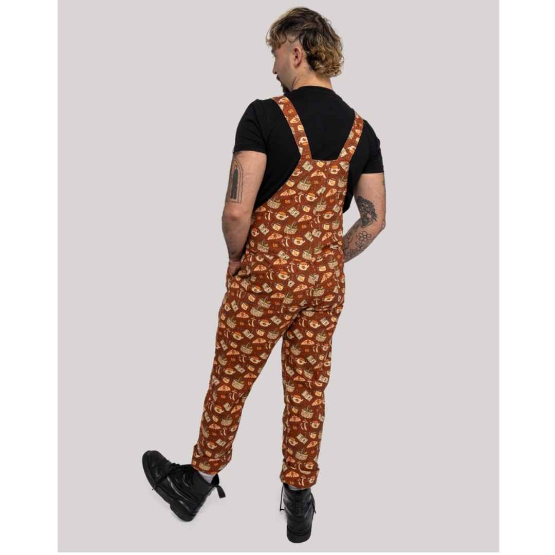 Mushroom Tea Party Stretch Dungarees