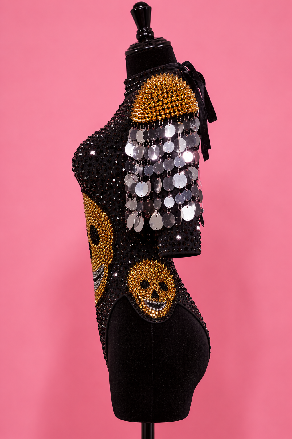 Sequin Skull Bodysuit