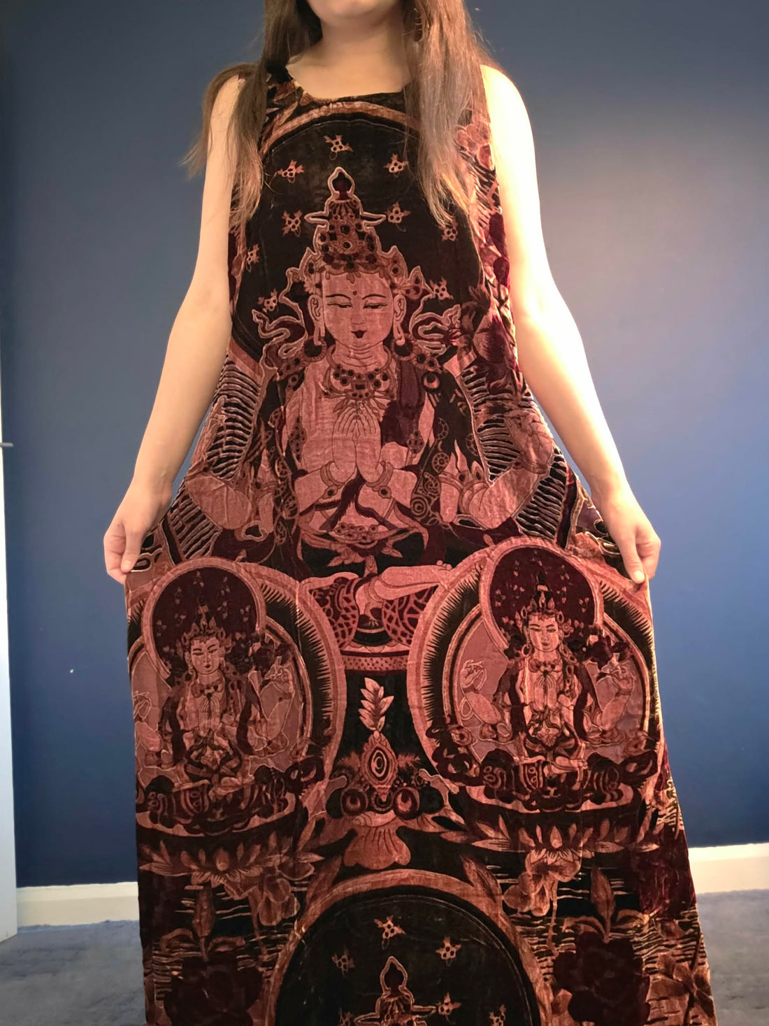 Buddha Silk Velvet Dress