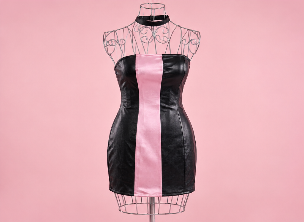 Cady Satin Strapless Dress