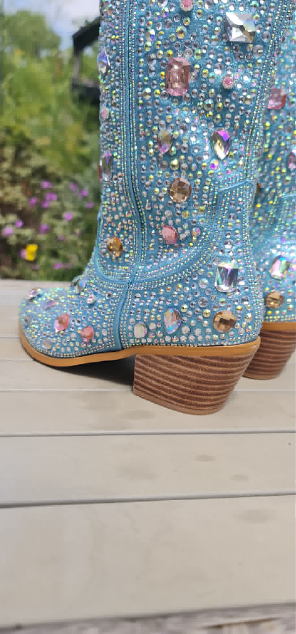 Crystal Embellished Cowgirl Boots