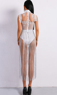 Grey Fringe Tassel Dress - Festigal