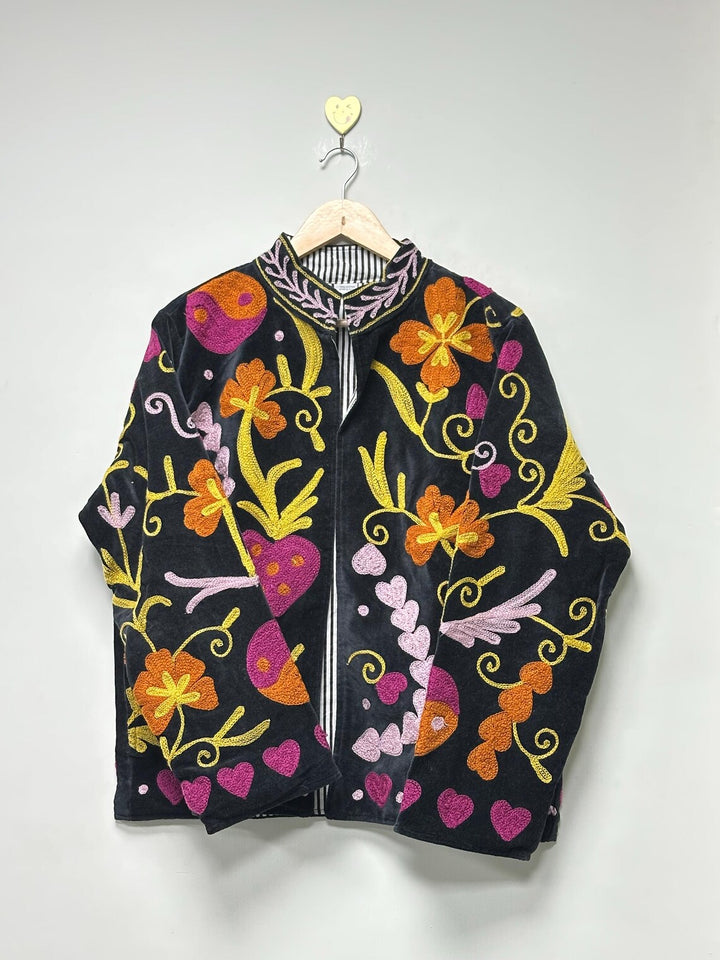 Velvet Abstract Suzani Jacket