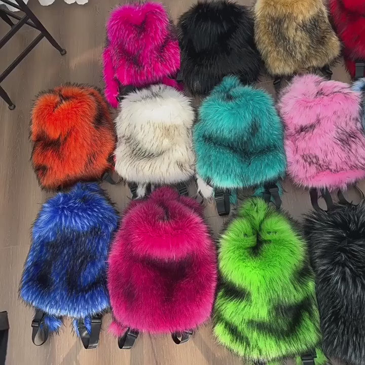 Faux Fur Backpack