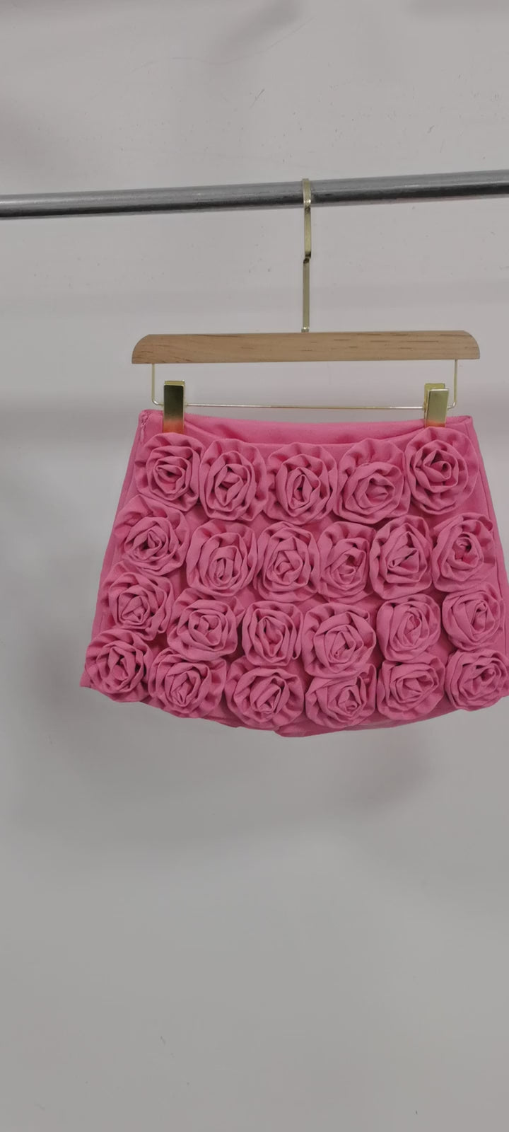 3D Rose Applique Shorts