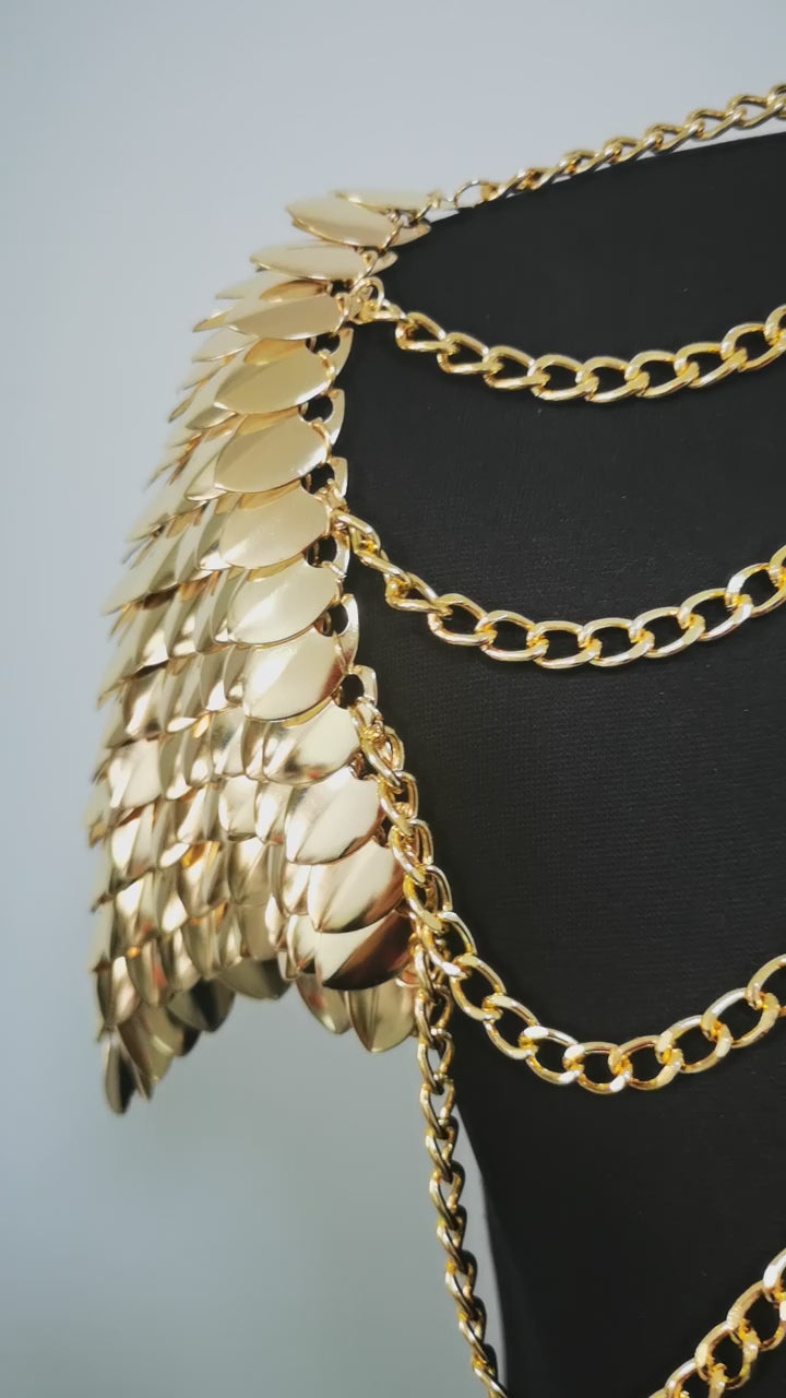 Mermaid Scale Chain Bra