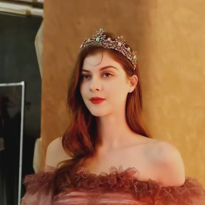 Baroque Rhinestone Crown