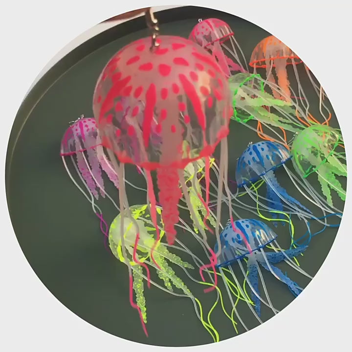 Glow in the Dark Jellyfish Earrings