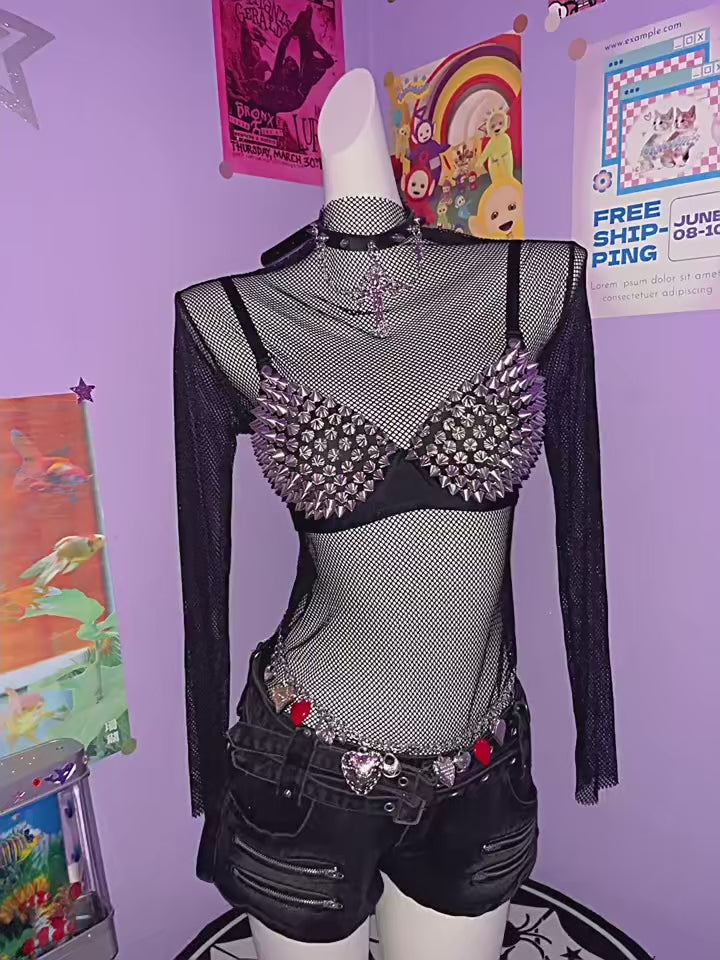 Gothic Spiked Bra