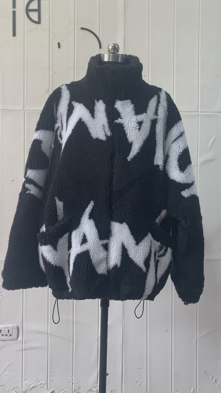 Men's Graffiti Fleeced Jacket