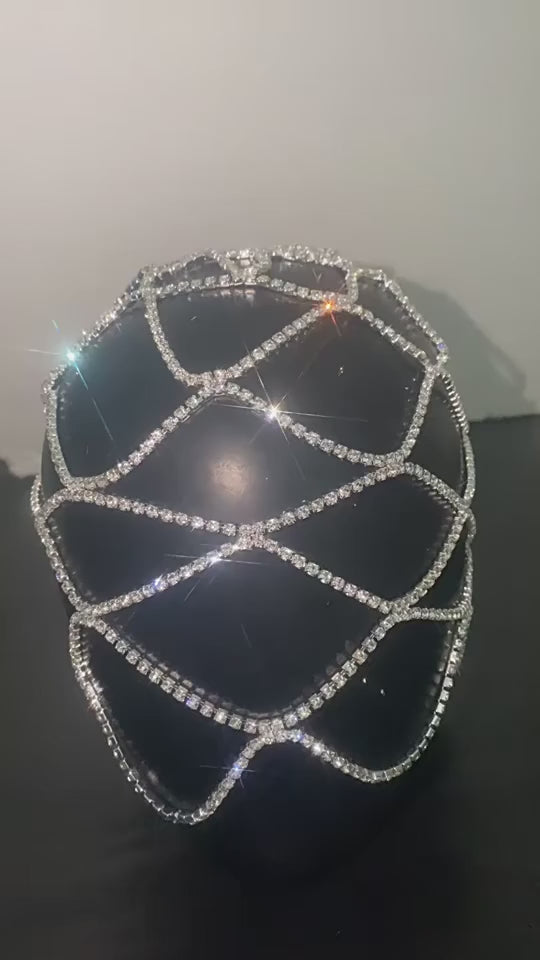 Hollow Rhinestone Head Chain