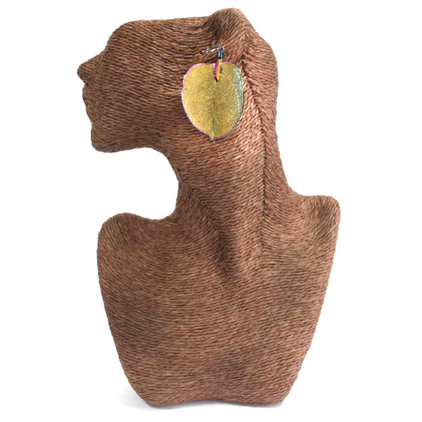 Electroplated Real Leaf Earrings - Festigal