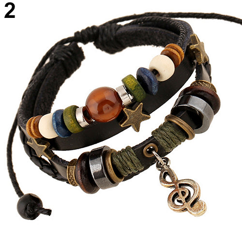 Unisex Handmade Leather Adjustable Wristband - Festigal