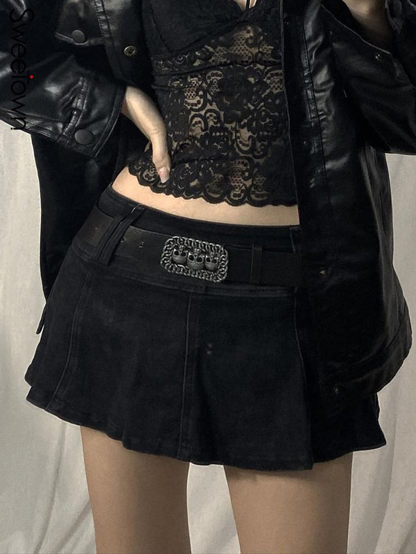 Denim Micro Mini Shorts - Festigal
