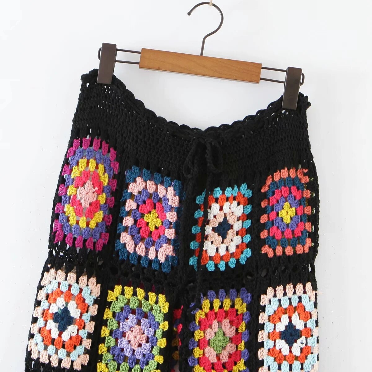 Boho Handmade Crochet Wide Leg Pants - Festigal