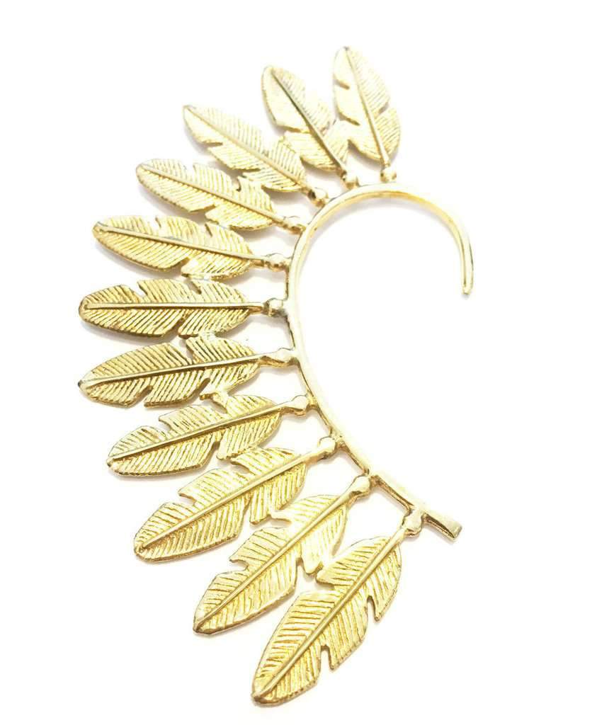 Festival Boho Feather Earcuff - Festigal