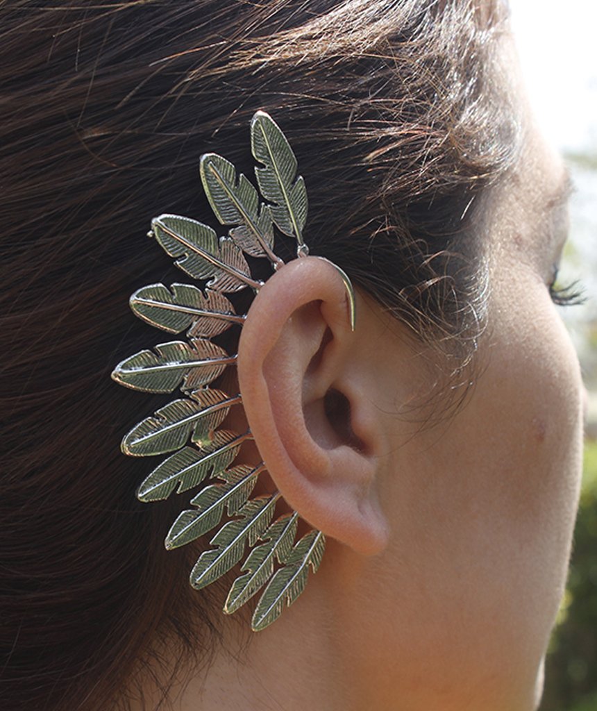 Festival Boho Feather Earcuff - Festigal