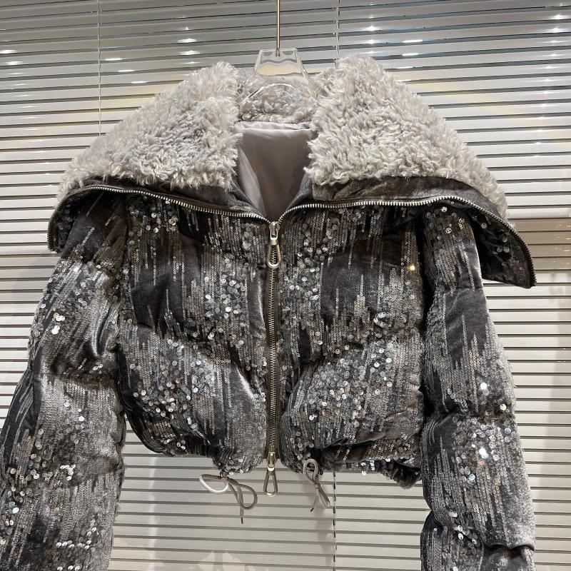 Sequin Puffer Jacket - Festigal