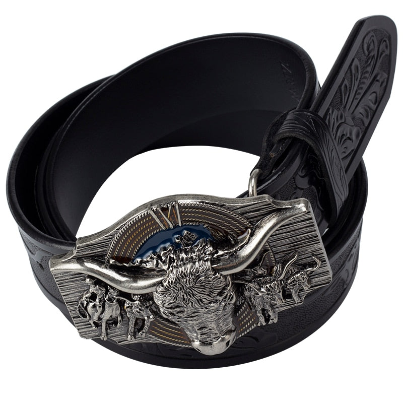 Western Bull Buckle Belt - Festigal