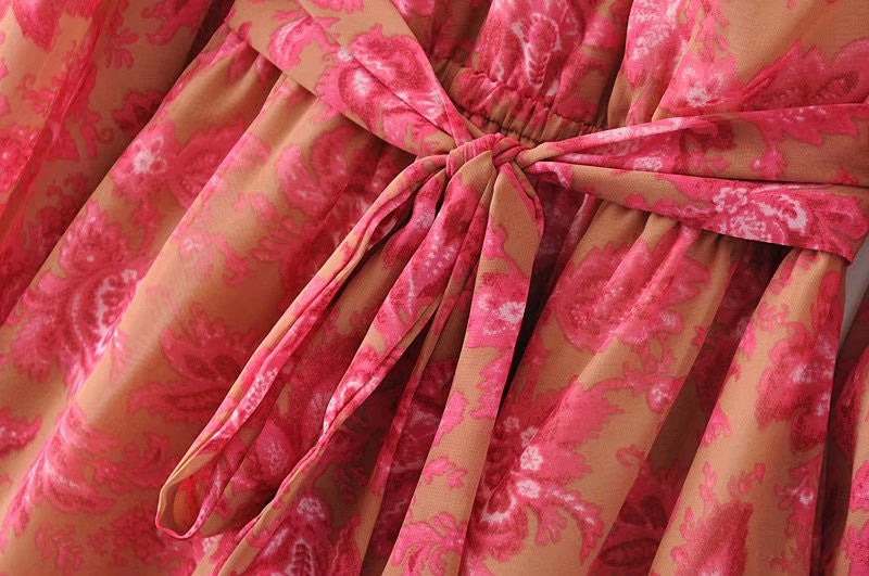 Floral Boho Shorts Playsuit - Festigal