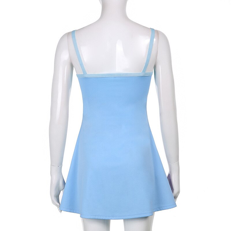 Rainbow Cut Out Mini Dress - Festigal