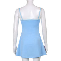 Rainbow Cut Out Mini Dress - Festigal