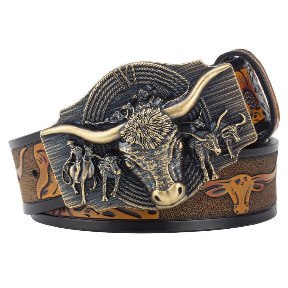 Western Bull Buckle Belt - Festigal