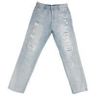 Mid Waist Ripped Splashed Jeans - Festigal