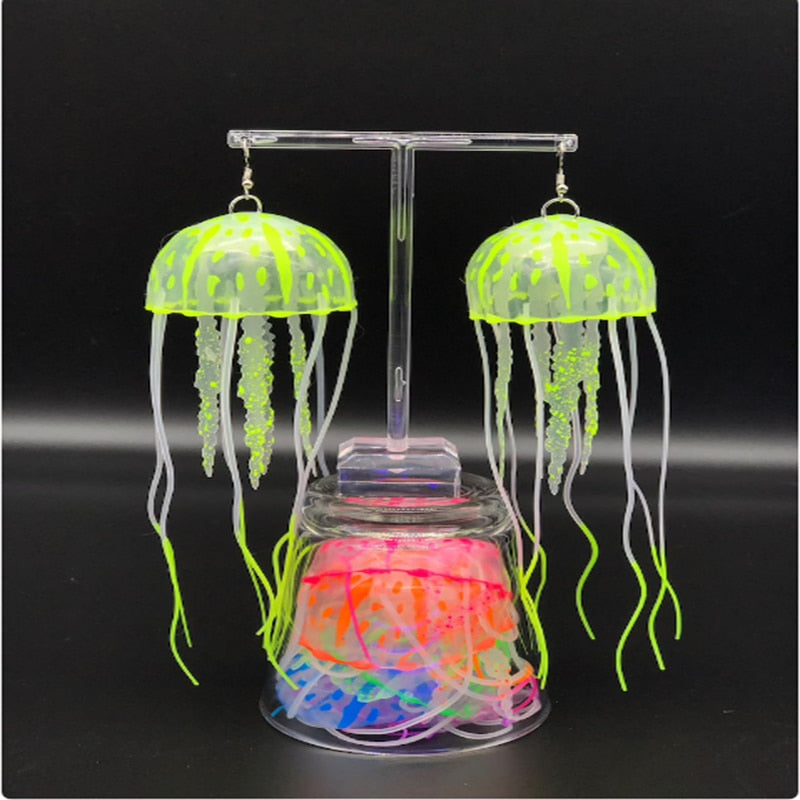 Glow in the Dark Jellyfish Earrings - Festigal