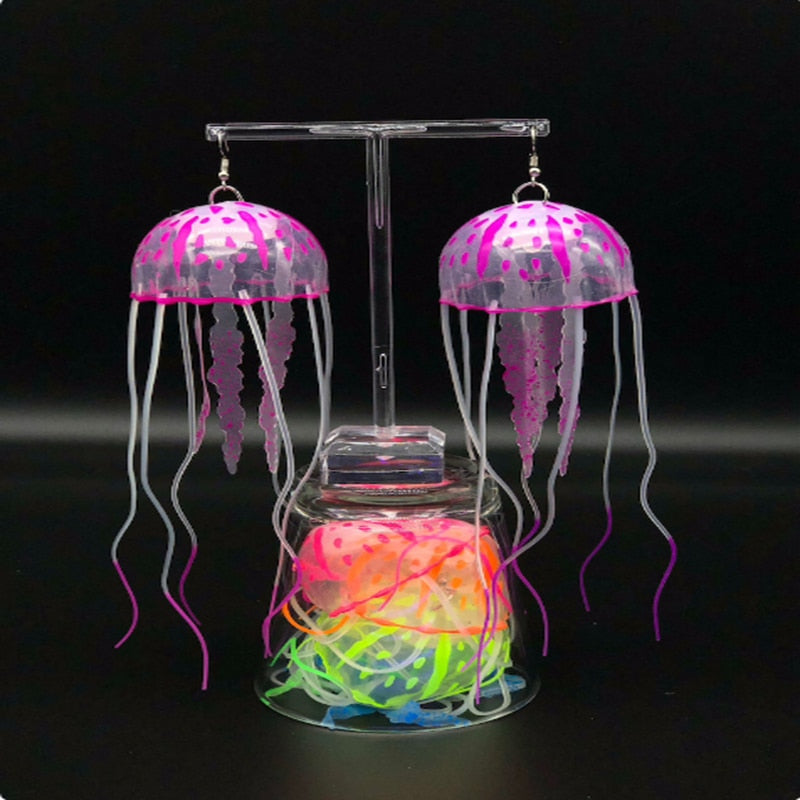 Glow in the Dark Jellyfish Earrings - Festigal