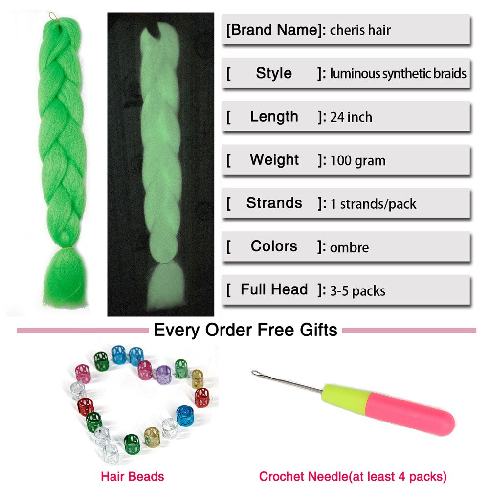 Neon Fluorescent Hair Braid - Festigal