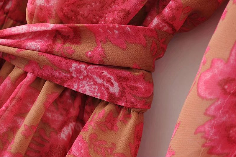 Floral Boho Shorts Playsuit - Festigal