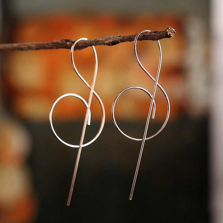 Treble Clef Musical Note Earrings - Festigal