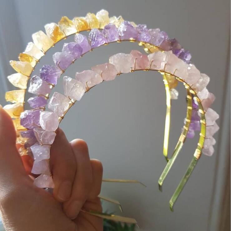 Natural Stone Crystal Headband - Festigal
