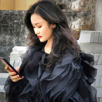 Exaggerated Chiffon Blouse - Festigal