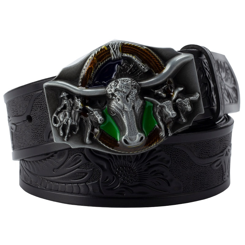 Western Bull Buckle Belt - Festigal