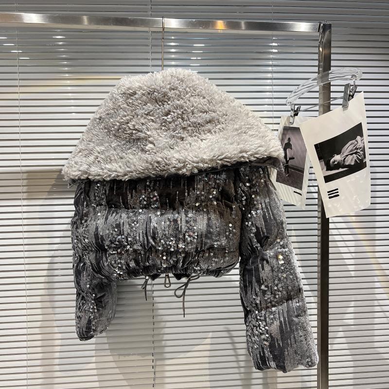 Sequin Puffer Jacket - Festigal