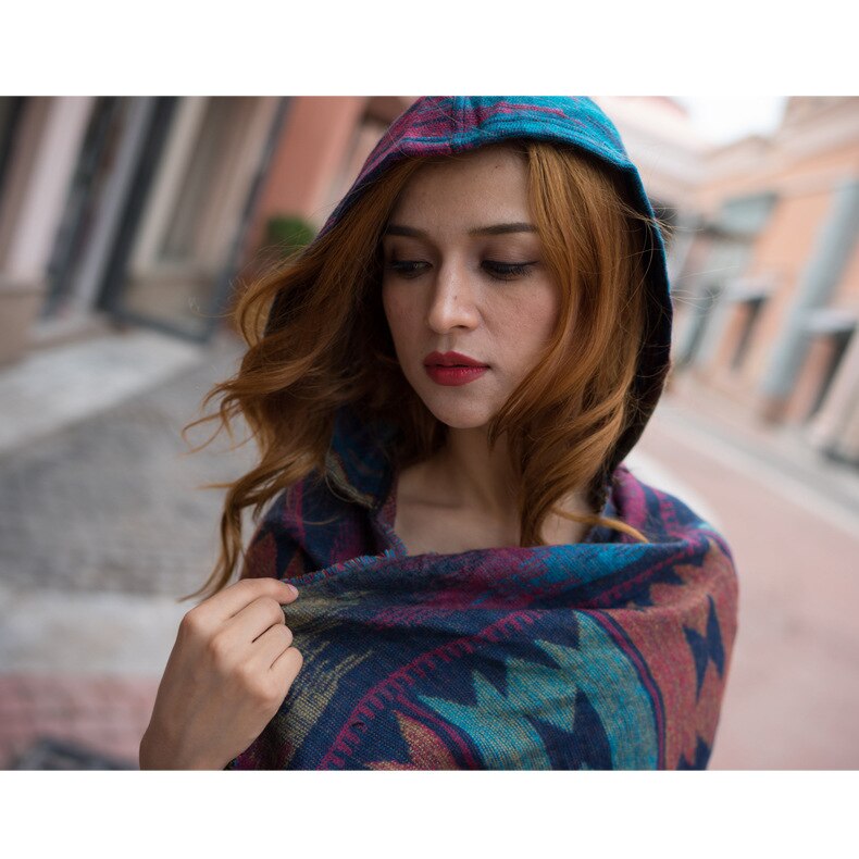 Aztec Style Multifunction Poncho - Festigal